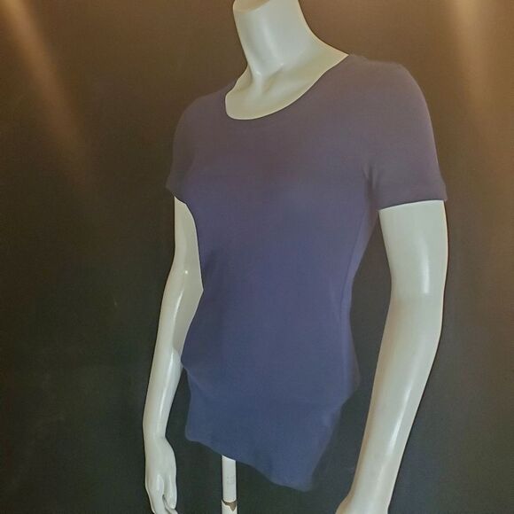 NWT J. Crew Perfect Fit Navy Blue Cotton Short Sleeve Tee Shirt (XXS) - Picture 2 of 7